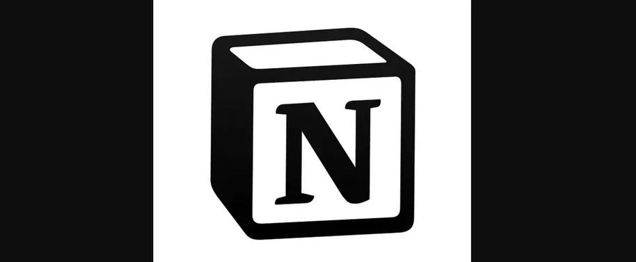 Logotipo do Notion em fundo branco
